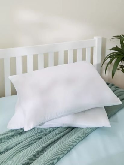 Microfibre Standard Pillow Pair, Soft/Medium